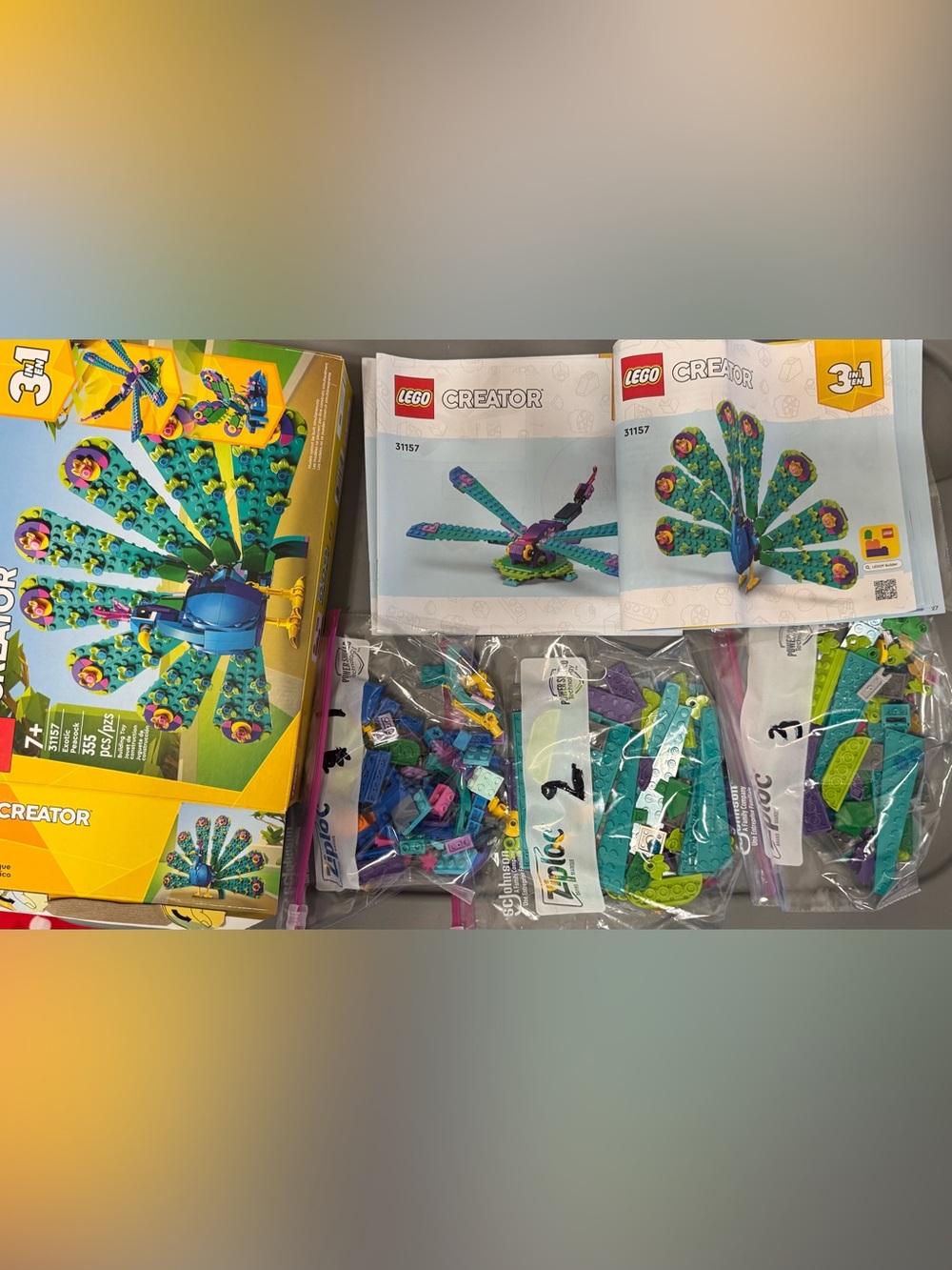 LEGO Creator Exotic Peacock Toy - Teal & Blue - Picture 3 of 4